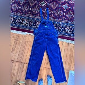 Vintage Key Bib Overalls 100% Cotton Denim